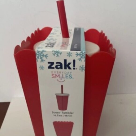 Holly Jolly Snack N Sip Set Popcorn Bucket Container Zak Tumbler -  Target - Picture 2 of 3